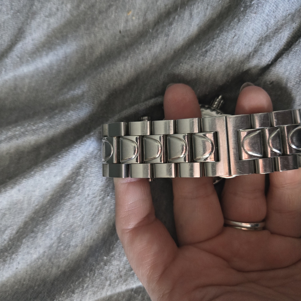 Invicta Silver Chronograph Watch with Red Accents - Picture 3 of 6